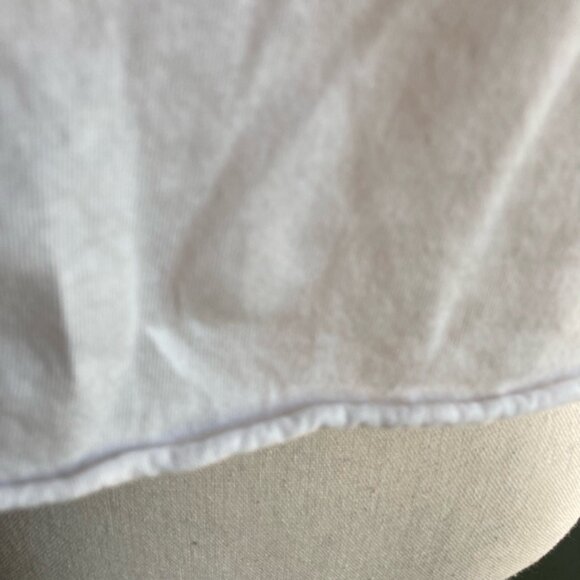 Women's Burton White Crop Top Cutt-off style T-Shirt Size L - Picture 4 of 5